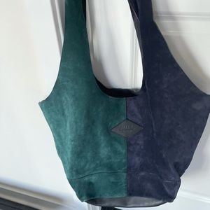 Rag & Bone should suede bag in green and blue